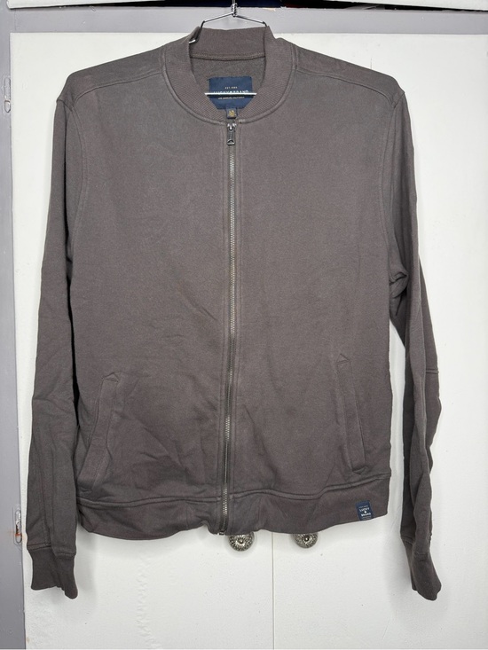 Lucky Brand Other - Lucky Brand Men's Zip-Up Sweatshirt Bomber Jacket Size Large Gray 100 cotton